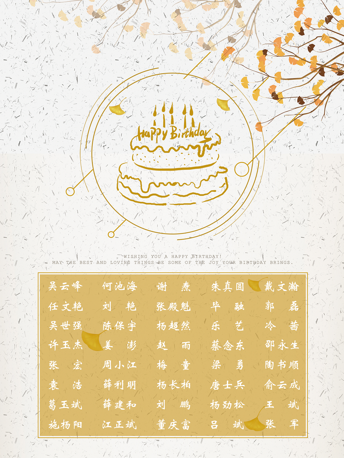 【生日祝福】恭祝9月生日的員工生日快樂！